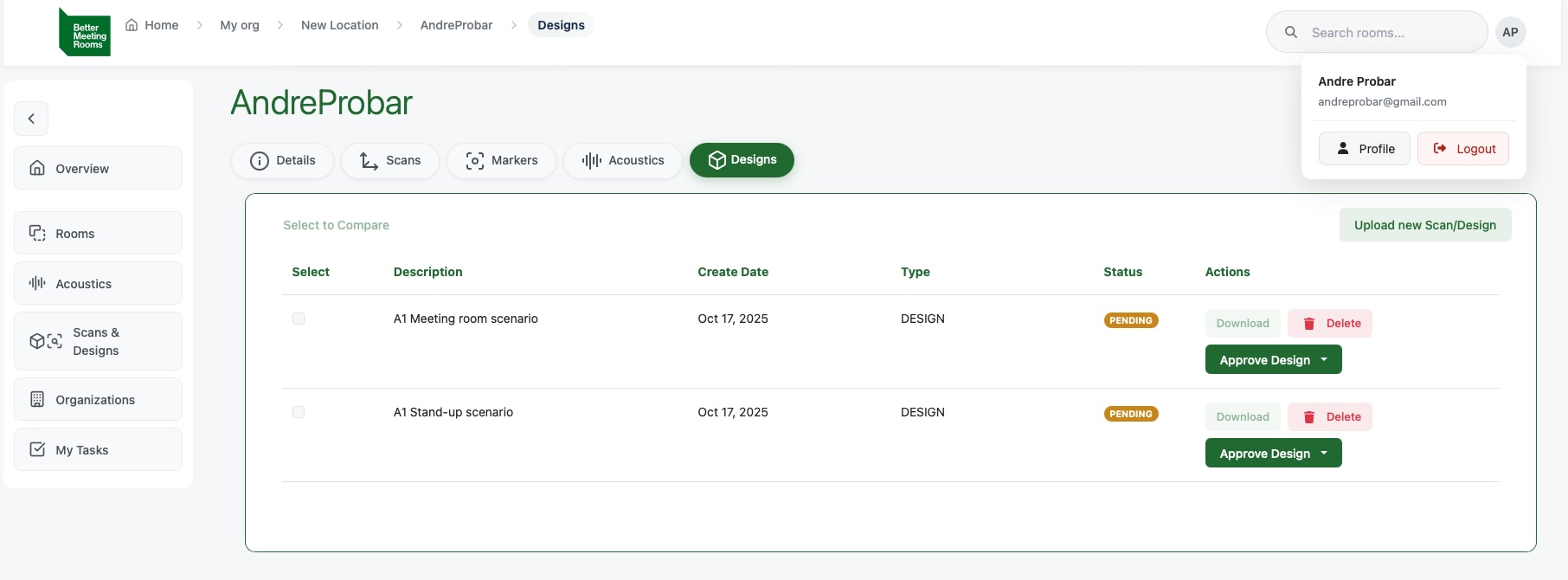 Profile – Personal Info