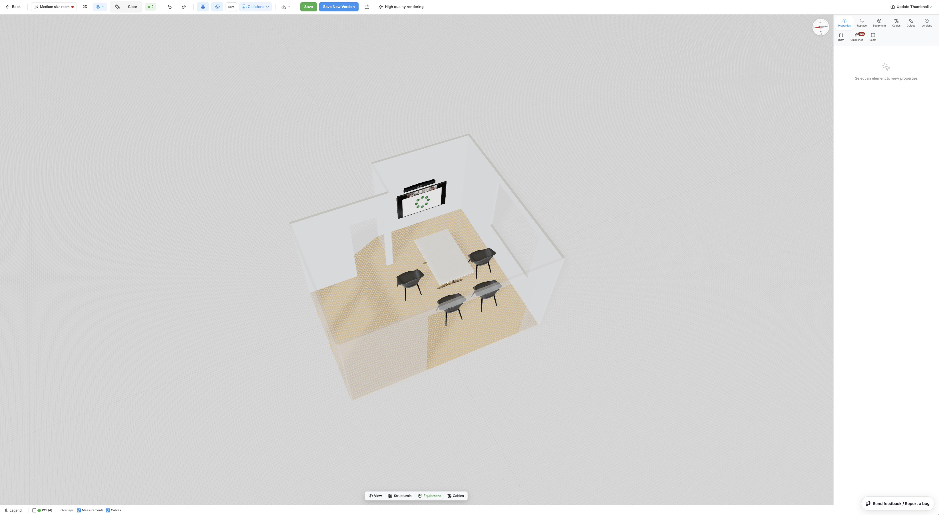 BMR Studio — 3D room design view